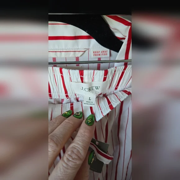 J. Crew Pajama set in cotton poplin - Picture 6 of 6